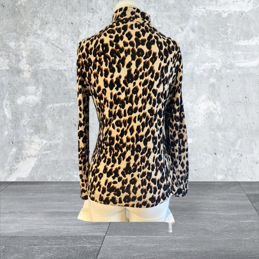 JONES NEW YORK zip leopard print jacket. Size S. EUC - Picture 2 of 4